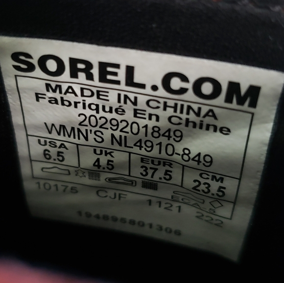 Sorel Orange Suede Waterproof Chelsea Wedge Ankle Boots Size: 6 5 Rust - Picture 5 of 7